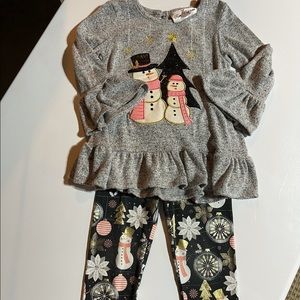 Rare editions kids snowmen outfit. Size 2T